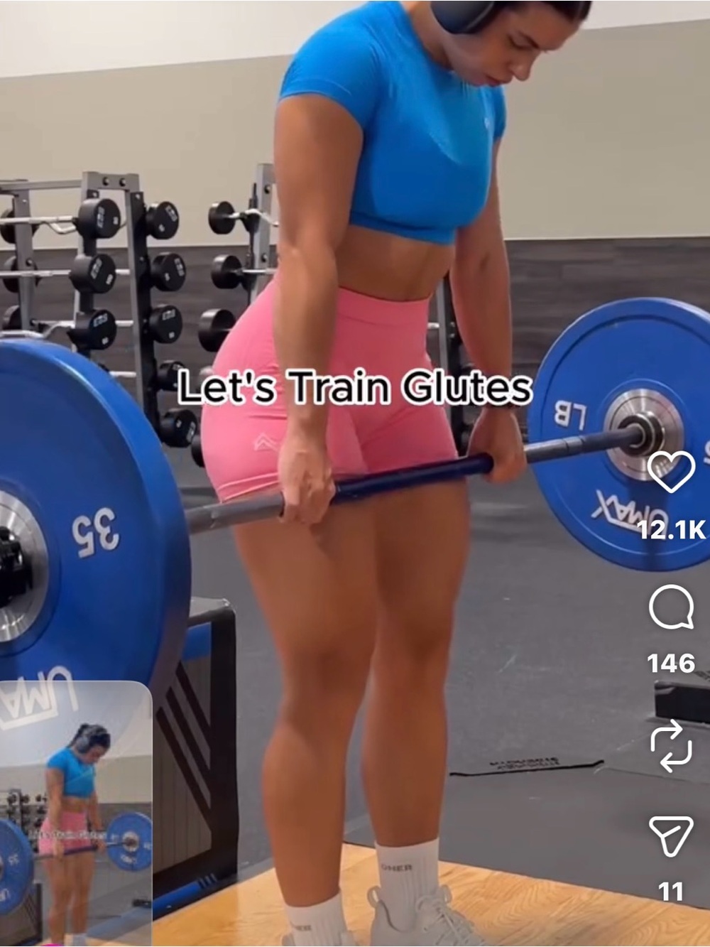 OnerActive Blue Go-To seamless crop top
